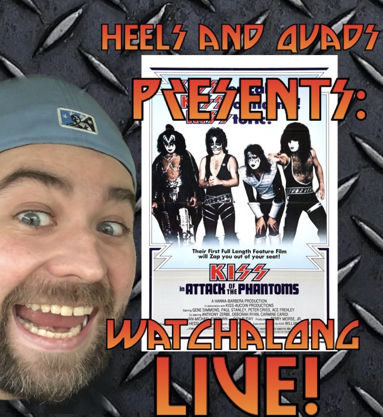 Tonight at 11 pm CST/Midnight EST! Come watch KISS in Attack of the Phantoms aka KISS Meets the Phantom of the Park! Live on YouTube! youtu.be/4twFXriYbbY