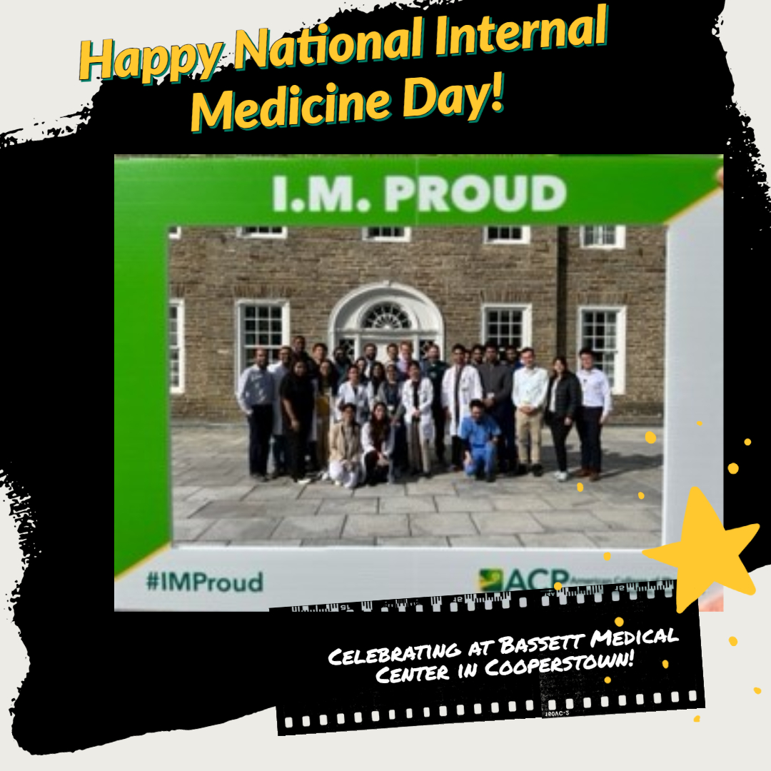 Happy #NationalInternalMedicineDay! How did you celebrate #InternalMedicine today? Check out the creative use of the #IMProud photo frame by the #IM crew from @BassettNetwork in @GoCooperstown!