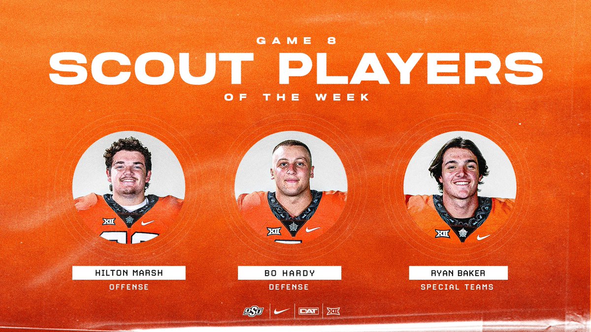 Congrats to our Scout MVPs this week! #DAT #GoPokes