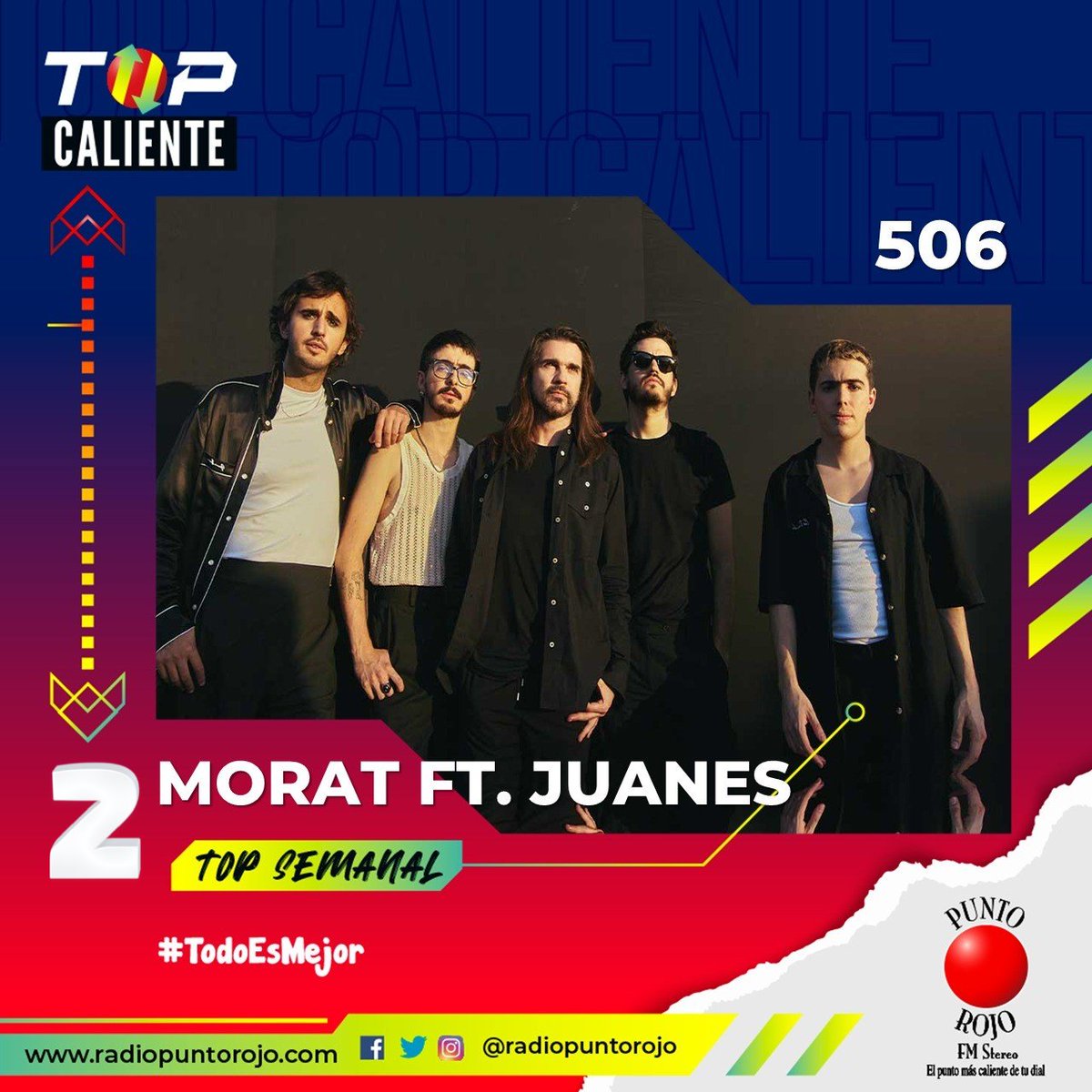 .@MoratBanda @JUANES en el #TopCaliente de la semana!🔥