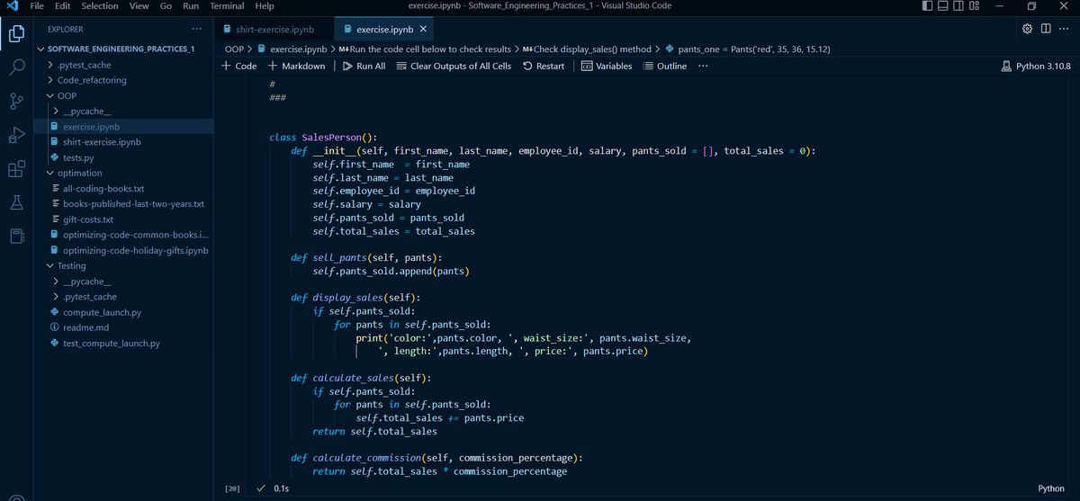 TheDataHokage's tweet image. Day 256 of #300daysofcode👨💻#DataScience #DataAnalytics
Continued improving my code
Build some classes for items sold in a shop and track salesperson performance to practice OOP
Currently building a bot to scrap job posting for a career recommendation AI.