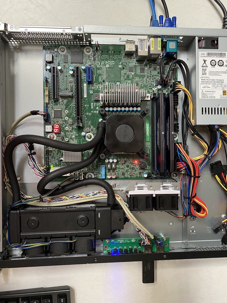 GoPCN's tweet image. 1U Intel i9-12900K 16-core water cooled units now available