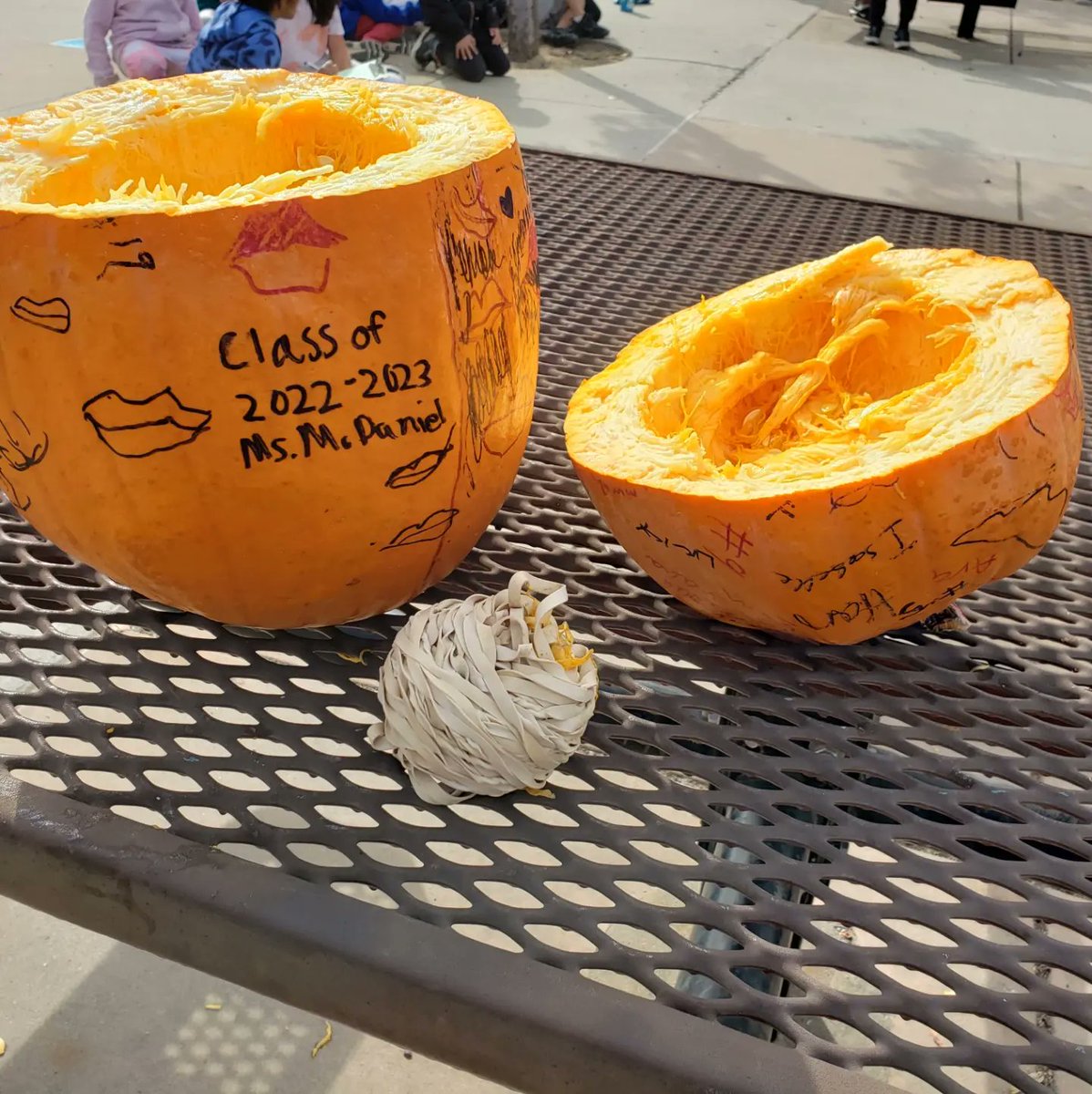 SabrinaMcD's tweet photo. #pumpkintimebomb was an awesome and dramatic end to our class pumpkins. There may have been some math and science hidden in the fun. #LedesmaRocks #AdvancingOGSD #lifeofa6thgradeteacher https://t.co/7BRlA56iKW