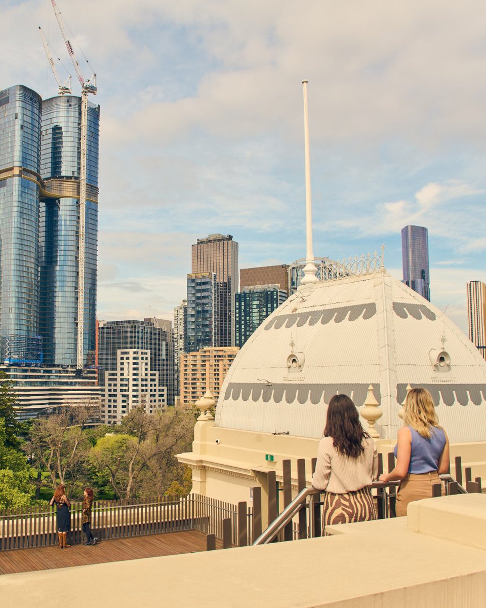 📢 Now Open! 📢 After 100 years, the stunning view from the Dome Promenade atop the Royal Exhibition Building opens today! Tickets for the Dome Promenade experience are selling fast, so plan your visit. 🎟️ fal.cn/3t9yy