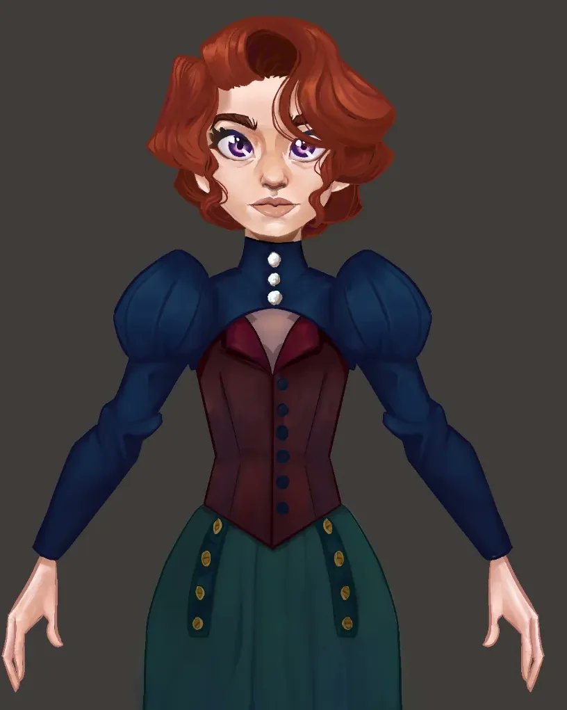 Mabiscus's tweet photo. Progress! Think I can move on to the 3D version now 😊

#characterdesign #colour #2d https://t.co/mxXHQVjJ5D