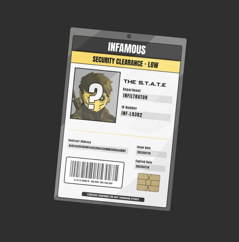 0xMaveryk's tweet photo. 🚨NFT GIVEAWAY! 🥳 

Giving away 3 @Infamous_ltd passes! We are recruiting agents for this espionage adventure. To win:

Like 👍
Follow @Maverykdegen and @Infamous_ltd 
RT 🔄
Tag 2⃣ Friends
Read this tweet thread https://t.co/93gduOi47l Will quiz u if u win! 

3 winners in 24 hrs https://t.co/AzhI8URxJw