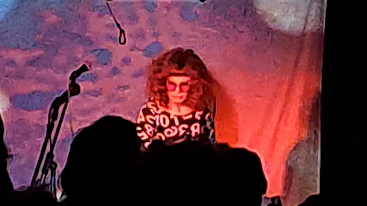 Wonderful Psychedelic night at The Courtyard Theatre with @StrongUtopia & @janineabear @byhut taking it to another dimension.