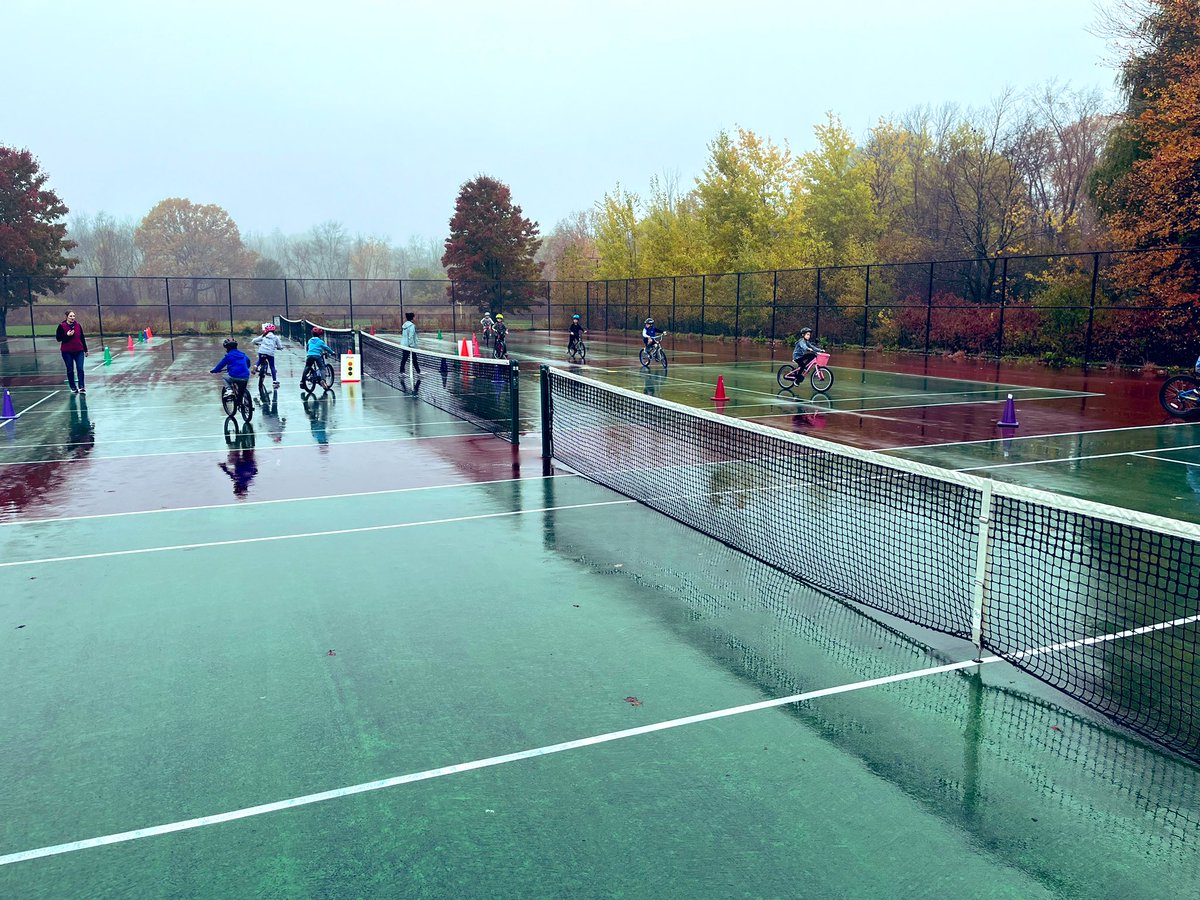 mrbnewmanpe's tweet photo. First bike rodeo in the books this week at Newman. Kids preserved through a damp riding course and their smiles at the end made it so worth it. Thank you to the 3rd grade teachers and the Needham police department for all of your help. @SmithNewmanPE https://t.co/ms9hL3Ltqw