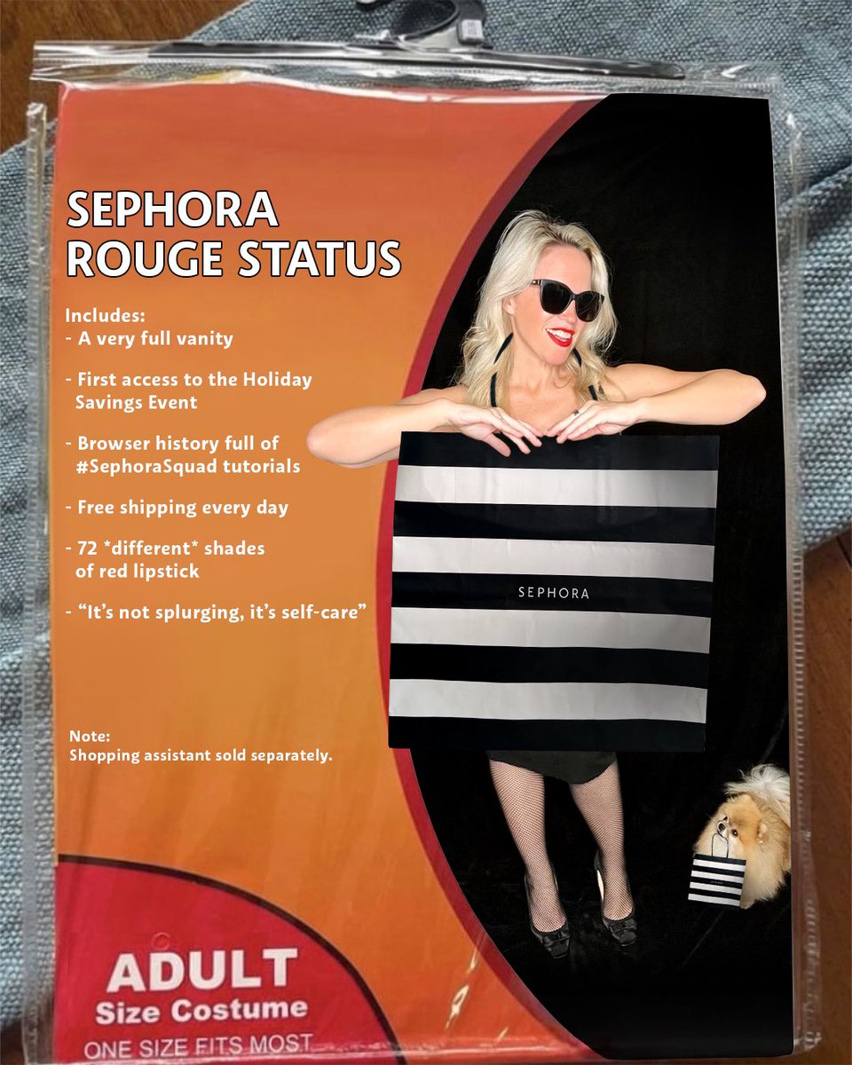 Sephora's tweet image. Trick-or-treating for beauty > trick-or-treating for candy.