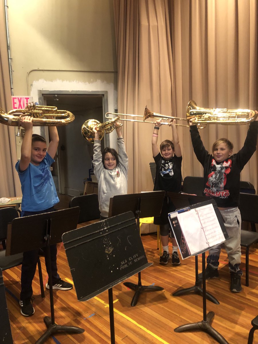 Happy Friday! Sea Cliff School low brass band members rocked an early morning sectional!! Hard work produces great results! ⁦<a href="/seacliffschool/">SeaCliffSchool</a>⁩ ⁦<a href="/NSArts1/">North Shore Fine & Performing Arts</a>⁩ ⁦<a href="/drzublionis/">Chris Zublionis, Ed. D.</a>⁩ ⁦<a href="/CarolASmyth/">Carol Ann Smyth</a>⁩ ⁦@NSMSBands⁩ ⁦<a href="/nshorehsband/">North Shore HS Band</a>⁩