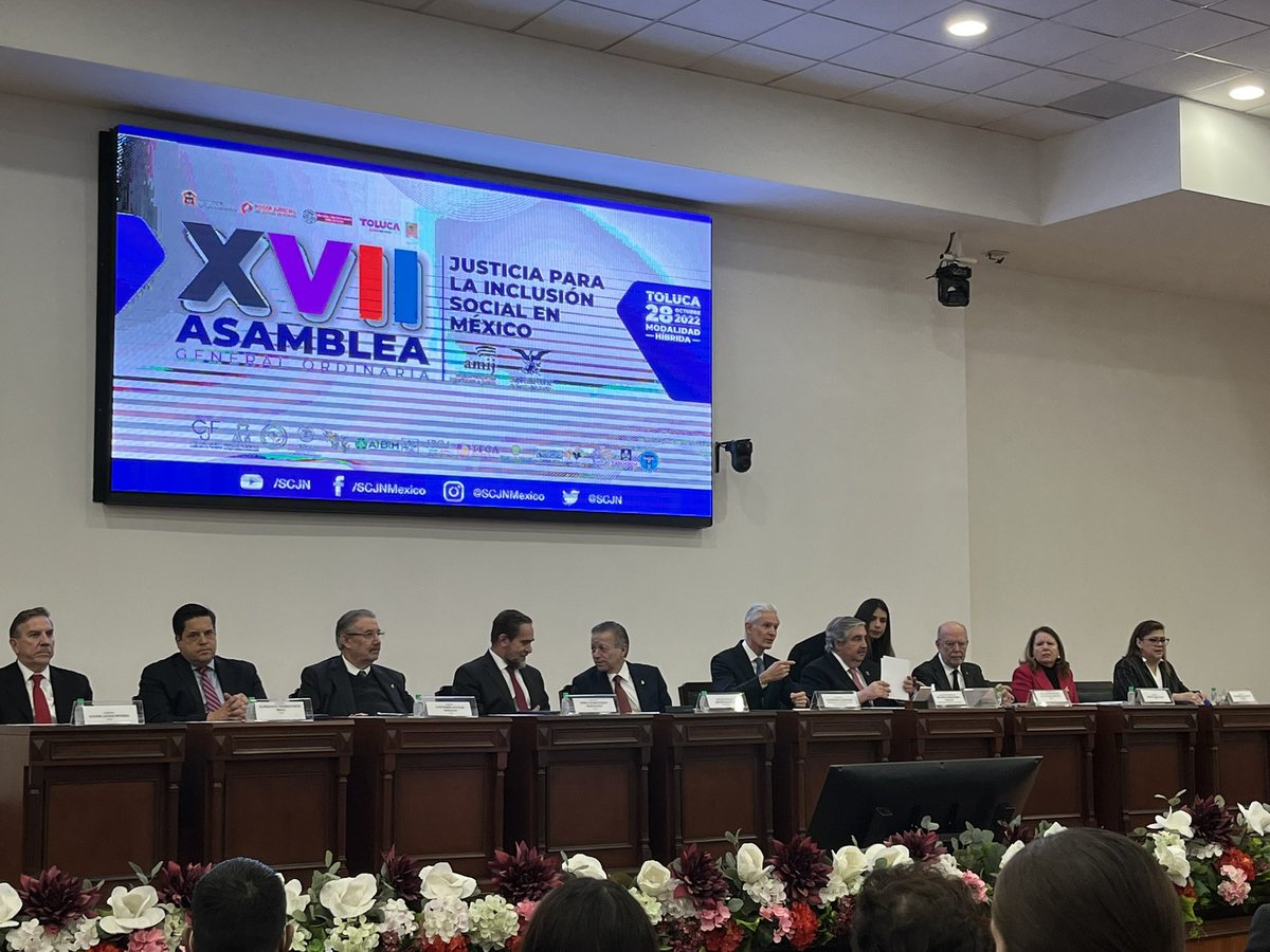 FernandoDiazJ's tweet photo. Hoy en la Asamblea General de la #amij juzgadores  federales y locales trabajamos en consolidar un #EstadoConstitucionalYDemocraticoDeDerecho, que garantice los DH y la dignidad de las personas,  con sensibilidad y compromiso social con los sectores más desprotegidos @MagdoSodi https://t.co/0keZd9xhJZ