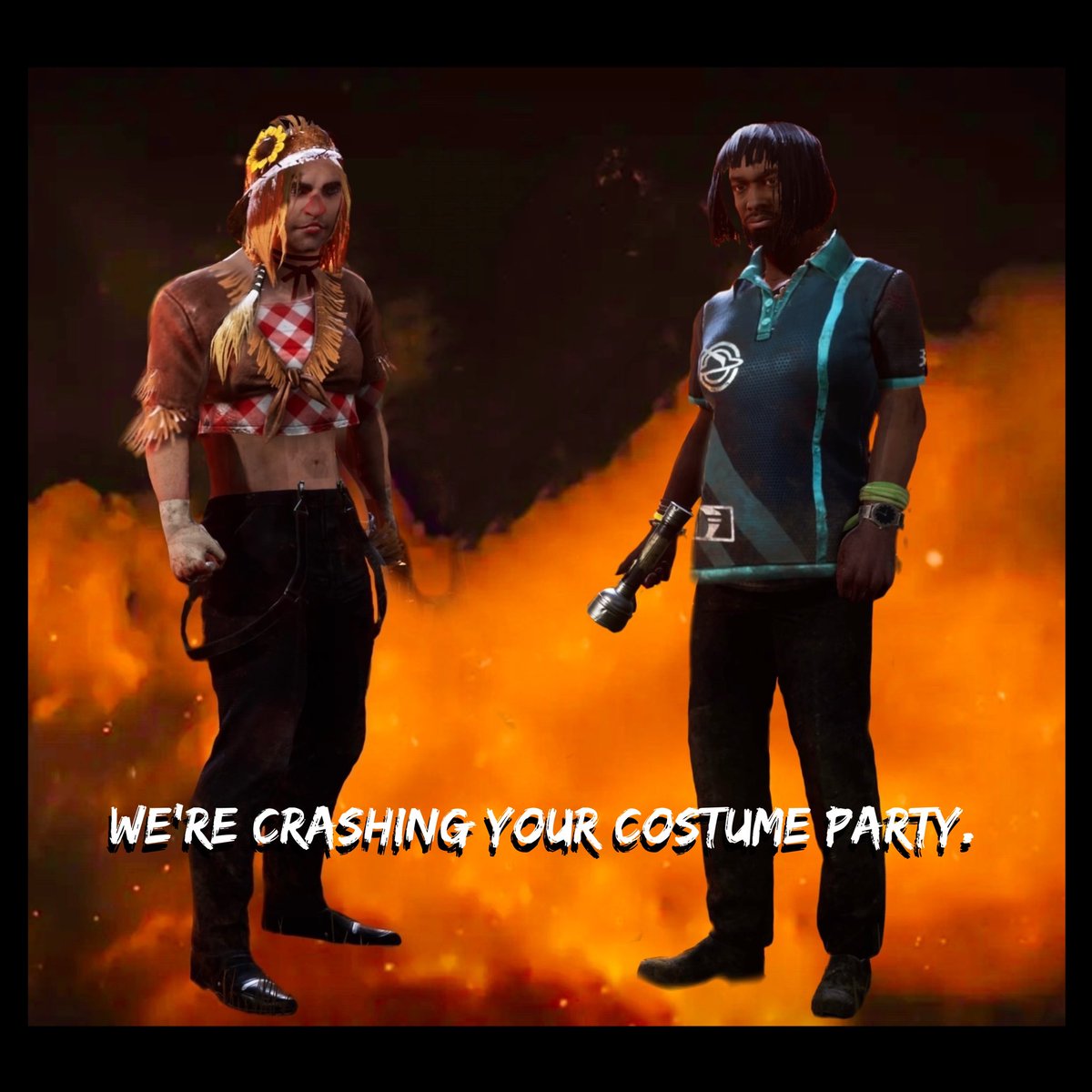 NakedDavidClub's tweet photo. Happy Halloween from Kate and Min! https://t.co/4BAyivllrk