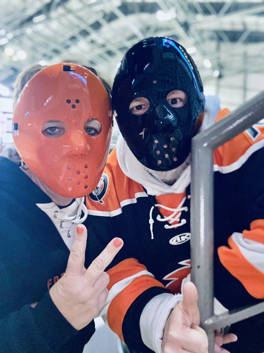 Got my nails painted Komet Orange for tonight. We’re smiling under these masks! #letsgokomets
