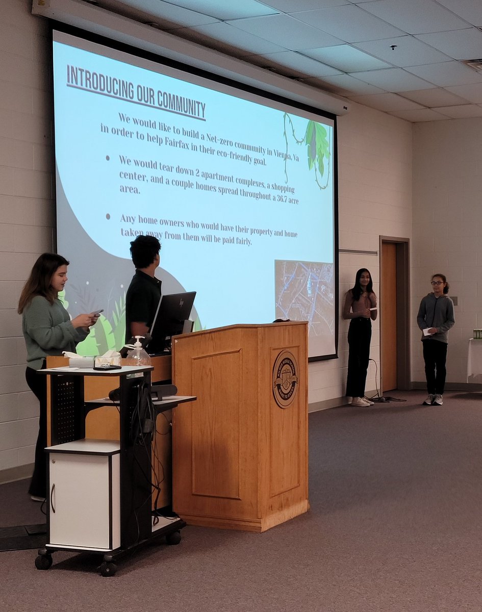 asweetdee's tweet photo. Students spent the quarter building their way up to final presentations that they presented today in front of all of their classmates, as well as members of the community with related professions. This is cross-curricular learning! #mykms @fcpssecliteracy
@FCPSR2 @kilmercougars https://t.co/t1i4q6cV5b