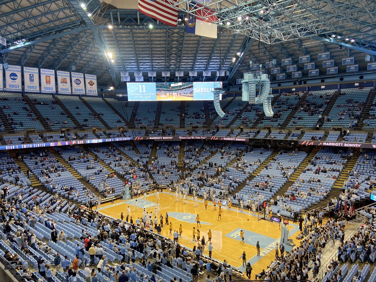 I’m here with @thecharpost for tonight’s scrimmage between Johnson C. Smith and UNC. Follow along for coverage of #JCSU!