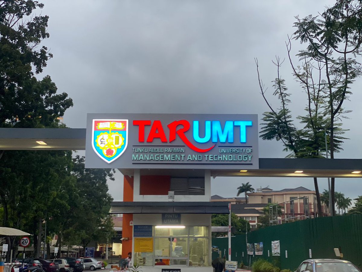 TARUMT_Sabah's tweet photo. New Logo is up at KL Main Campus!! A new beginning.... #TARUMT #TARUC #TARUCSabah #ANewBeggining #BeyondEducation #Alamesra https://t.co/mC6kYDPjTo