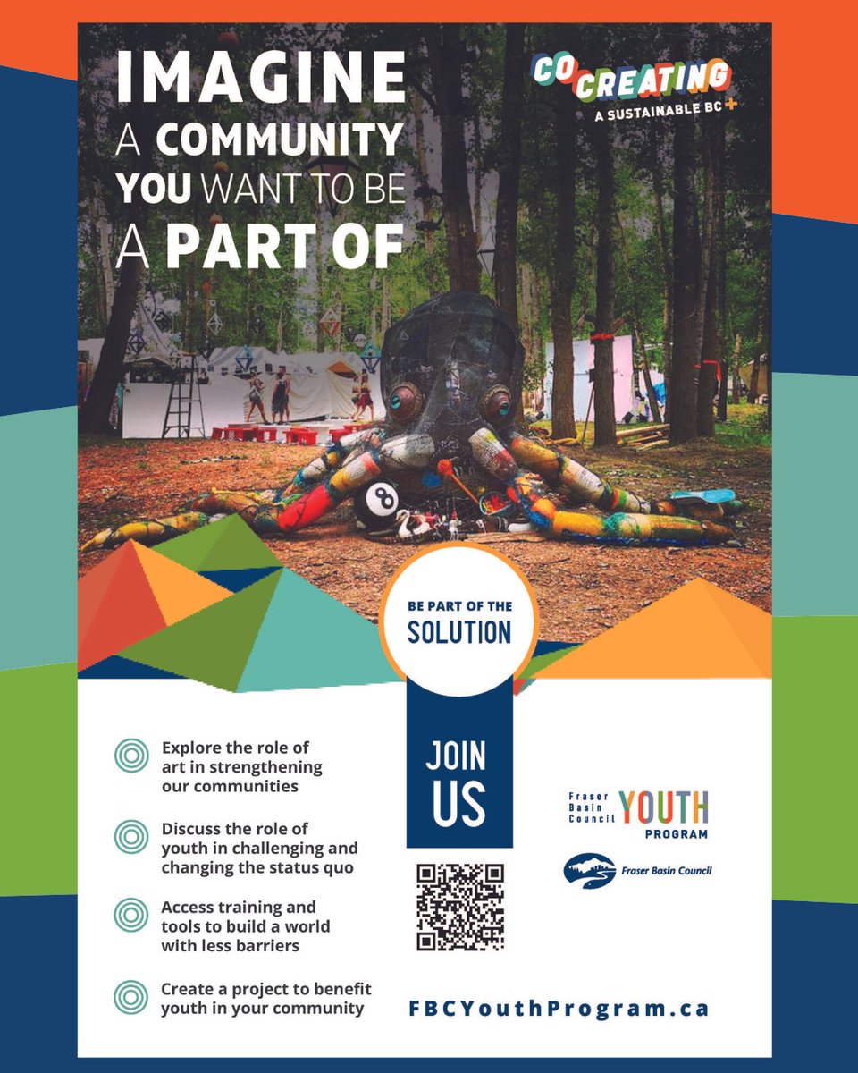 The Fraser Basin Council has partnered with a local Vancouver artist to engage youth experiencing barriers through art. Join @hollisnelsonart on Saturdays starting November 26th for 3 hour Art Jam and Dialogue! 

visit: fbcyouthprogram.ca/ccsbc-3/ or email: youth@fraserbasin.bc.ca
