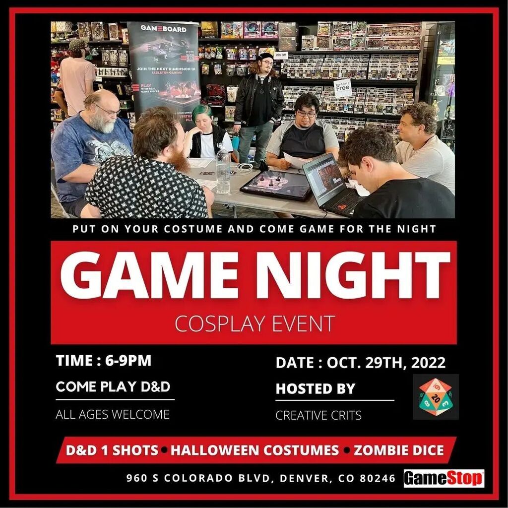 Join us tomorrow for another GameStop encounter!