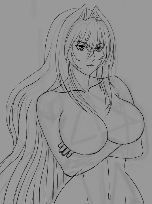 Artsiul's tweet photo. Tsukiumi from Sekirei series WIP 💖

#Sekirei #Tsukiumi #sketch #fanart #WIP https://t.co/hOCZvKSEaV