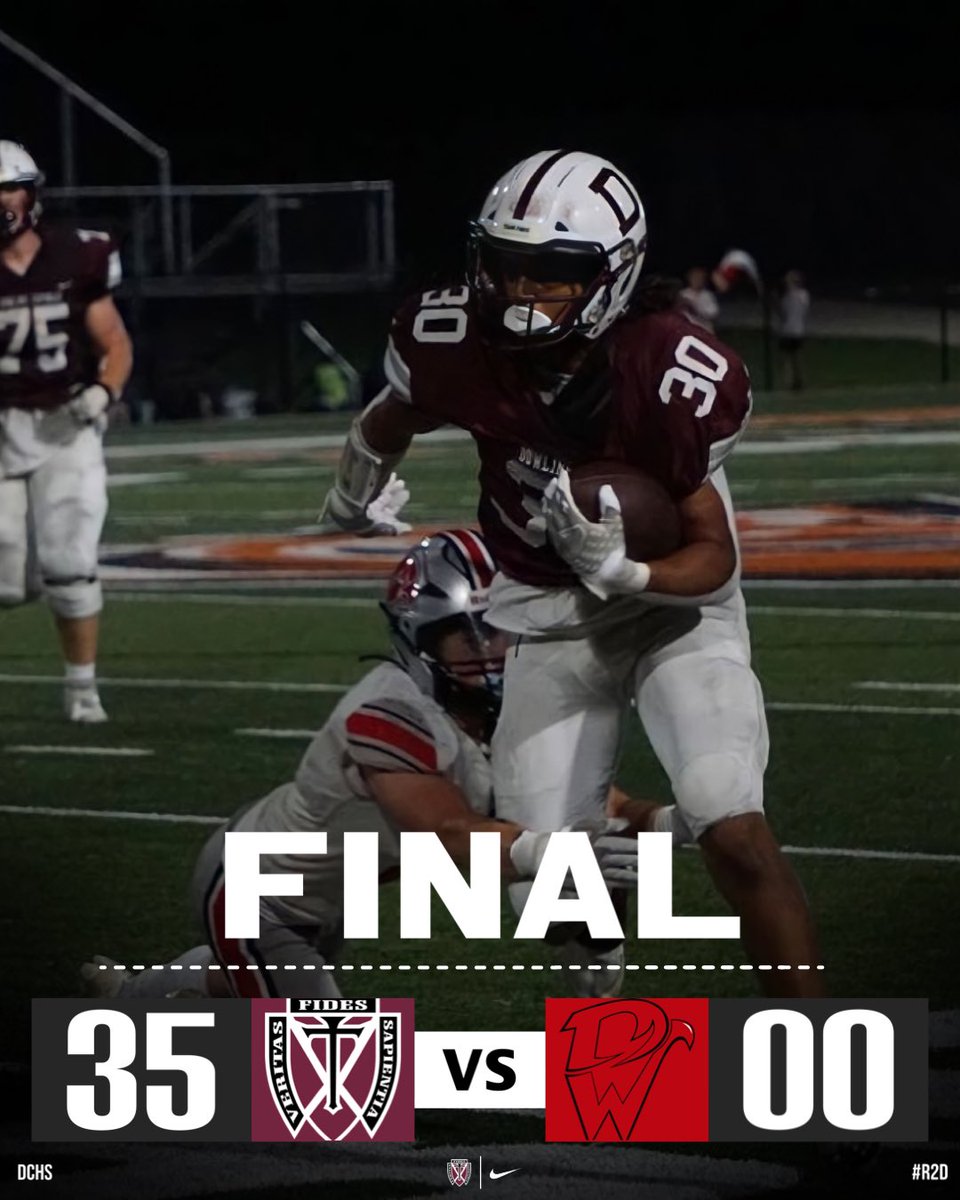 𝙁𝙄𝙉𝘼𝙇 𝙎𝘾𝙊𝙍𝙀

Dowling dominates Davenport West 35-0 🔥

They will move onto the round of eight 👀