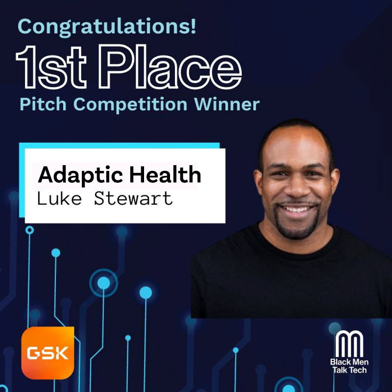 AdapticHealth's tweet photo. Congrats to our CEO @lukestewart for his awesome presentation that brought us 1st Place in BMTT’s Pitch Competition. Thanks again to @BMTalkTech for the opportunity and to @GSK for sponsoring the event.

#UnicornAmbition22 #HealthTech #PitchCompetition #B2B #SAAS https://t.co/bnD6CdN9DZ
