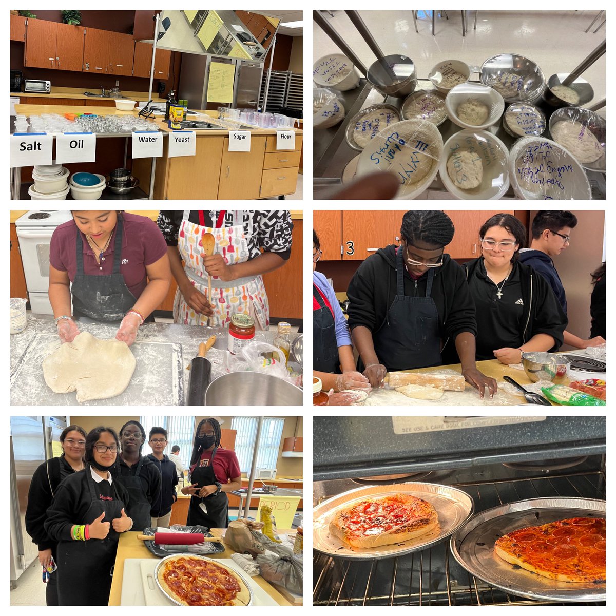 cindyJimenez__'s tweet photo. Exciting day with Culinary students! They made pizza from scratch. They chose a recipe, patiently made the dough, added toppings and baked it! Awesome job! @TradewindsMS @jharryton @SpanosEleni @AllisondeGrego2 https://t.co/edj5xuJGkT