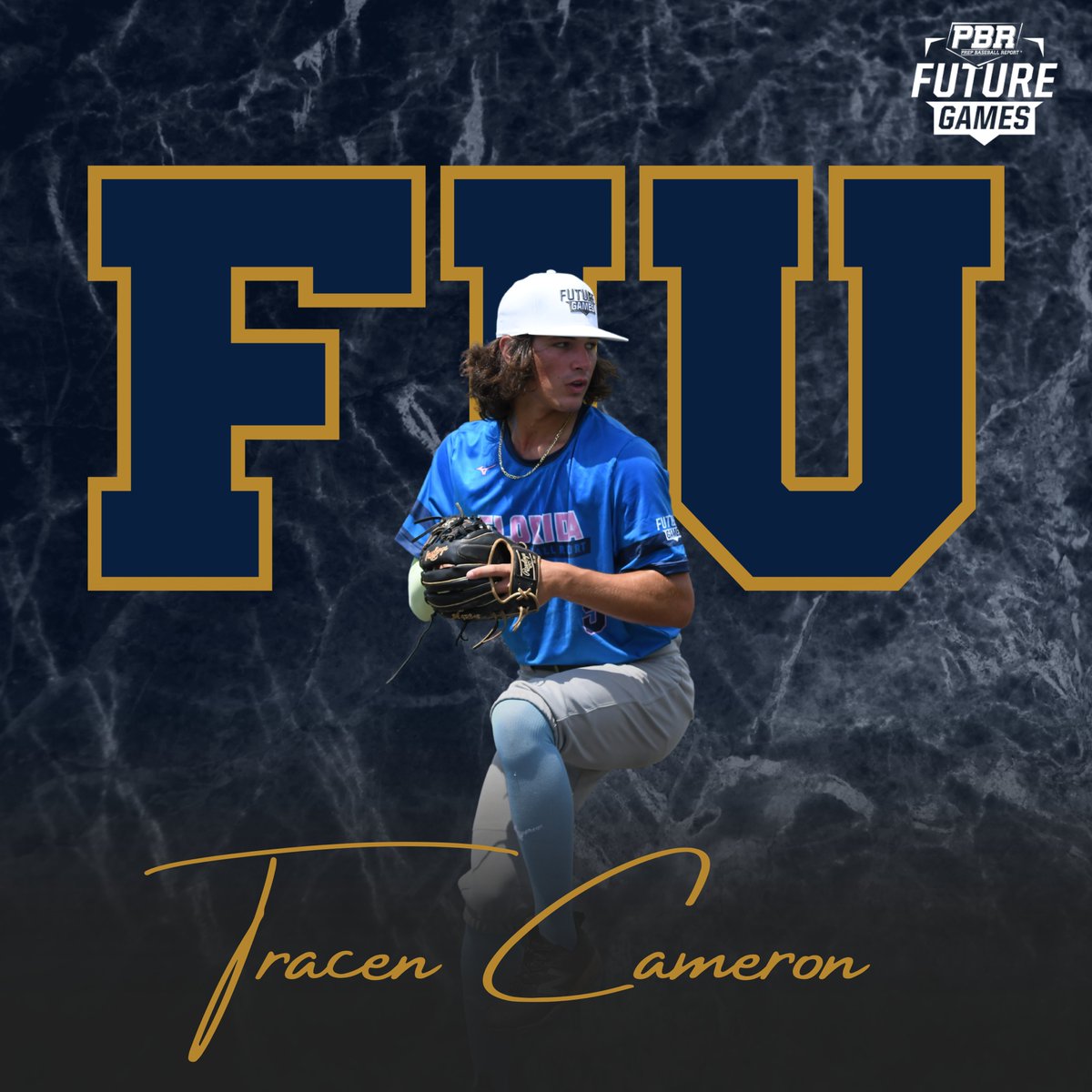 PrepBaseballFL's tweet photo. Future Games Commitment 🚨

Congratulations to ‘24 SS/RHP Tracen Cameron (@TracenCameron) on his commitment to @FIUBaseball.

Tracen was apart of #TeamFL at the 2022 PBR Future Games. Congratulations to Tracen and his family.

@RamsBaseball_ 
@CanesFla 
@prepbaseball https://t.co/fFAlgfsuXb