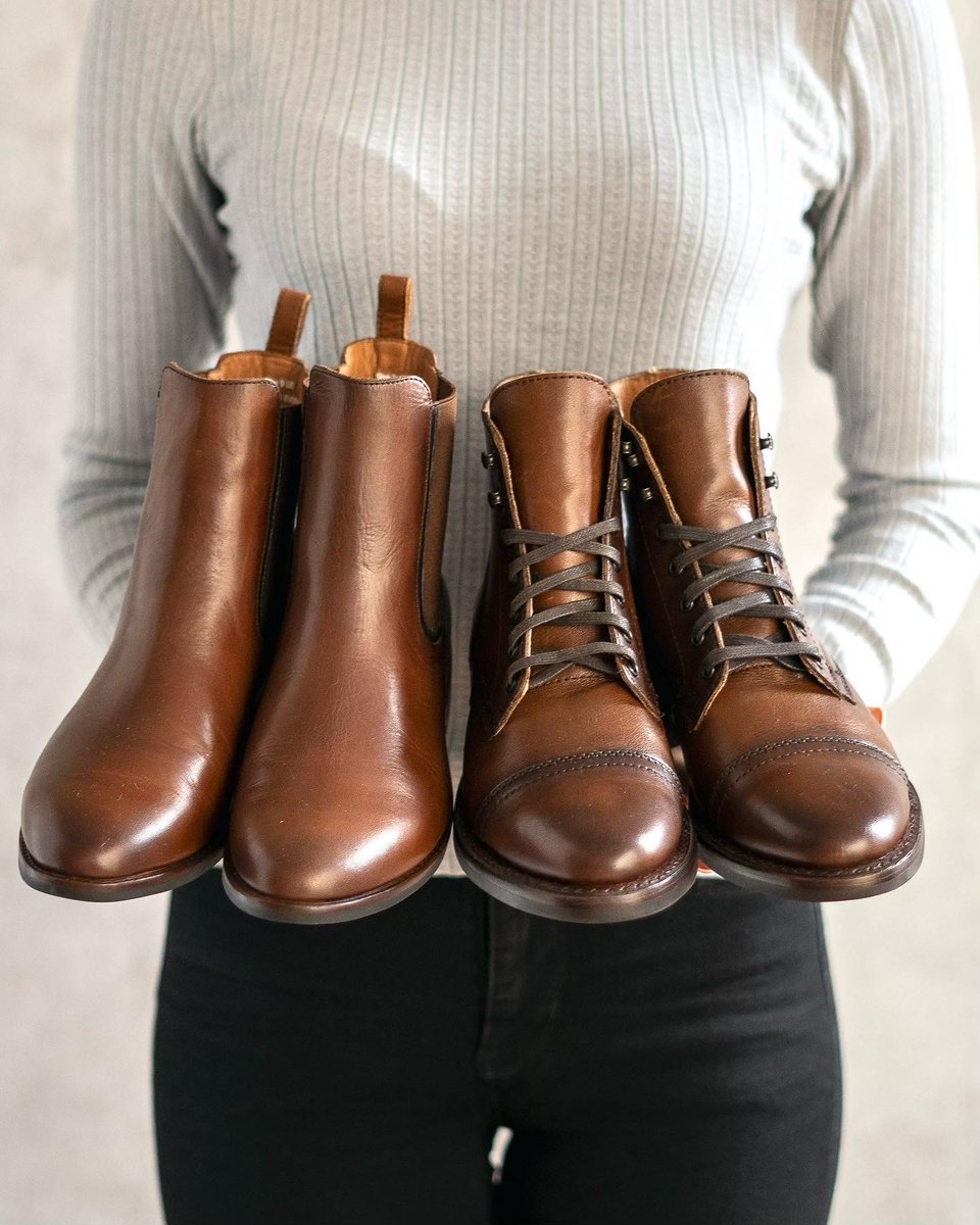 ThursdayBootCo's tweet image. Two way’s you’ll Fall in love this season. Meet our two newest boots; the Walnut Captain and Walnut Duchess, just in time to embrace the Fall in full force. Featuring our new Walnut leather; a bold full-grain leather, that will age beautifully.
#ThursdayBoots
#Walnut
#FallBoots