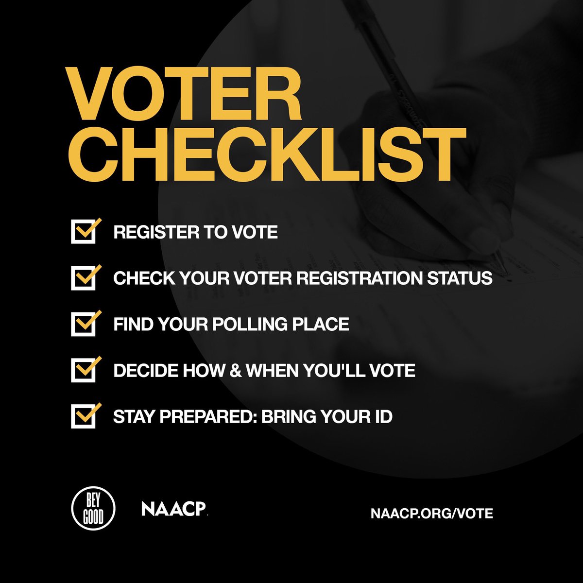 #VoteEarlyDay is here! Are you ready? Learn how you can get prepared and vote early at NAACP.ORG/VOTE. 🗳️ #TogetherPowerVote