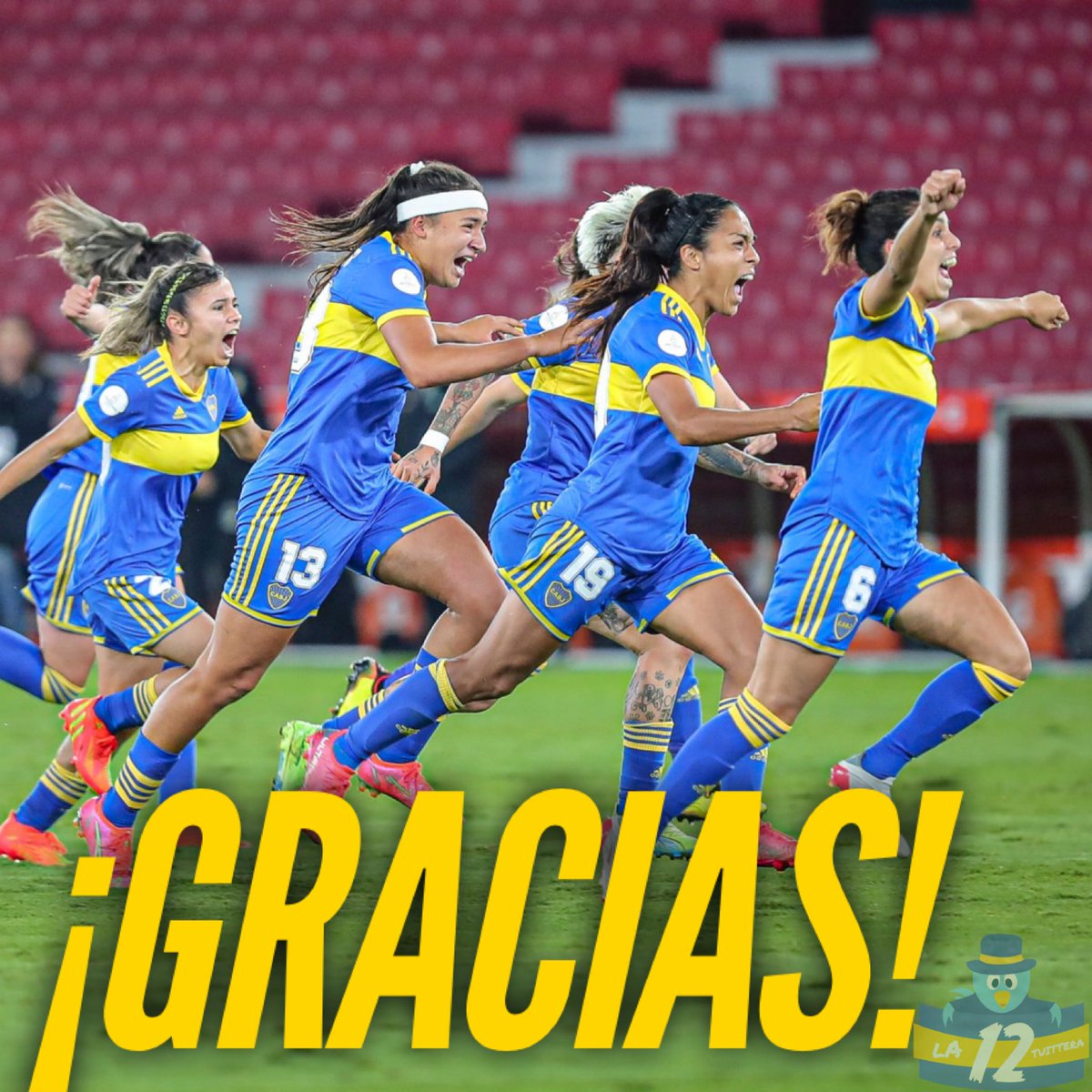 la12tuittera's tweet photo. Lo dieron TODO, a pesar del cansancio, con total entrega. Ya hicieron historia, son GIGANTES. 

ESTÁN EN NUESTRO CORAZÓN 💙💛💙

#VamosGladiadoras ⚔️

#VamosBoca 🙌🏻 https://t.co/v8Zss7HFei
