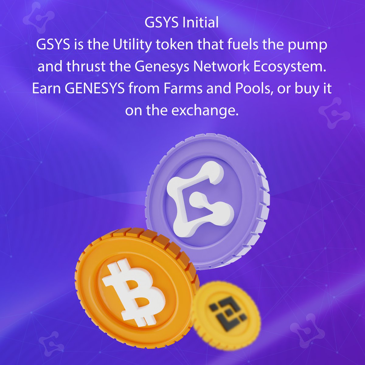 GenesysChain's tweet photo. Do you Know our Tokenomics?

#Tokenomics #DEX #Launchpad #Blockchain #genesysnetwork #gsys https://t.co/GpWgHXgC8I