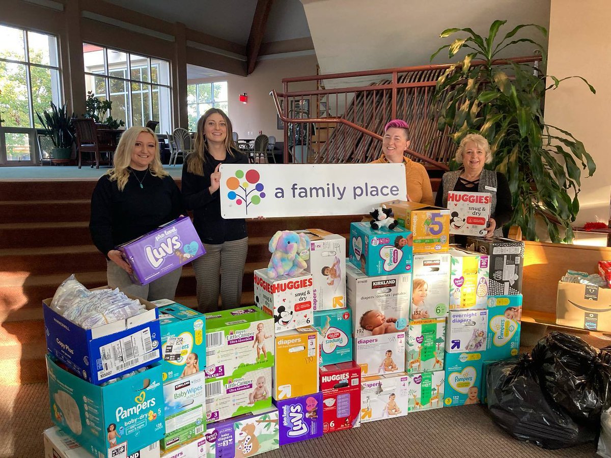 We really have the best community! Thanks to your support and generosity, we collected 5,187 diapers and 2,312 wipes for A Family Place.