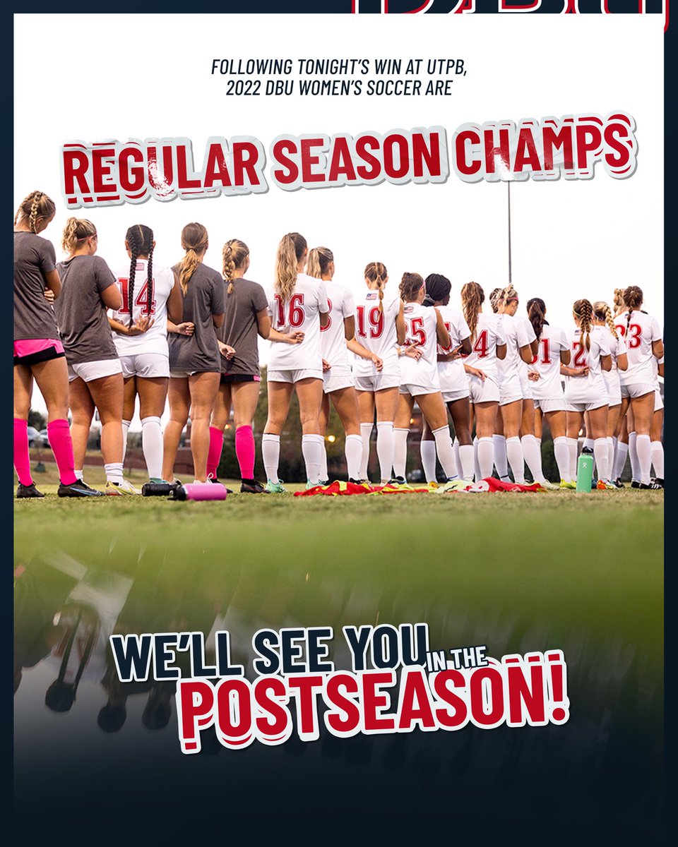 DBU defeats UTPB 3-1, making your Patriots the regular season champs with an overall record of 14-1-1. See you in the postseason!