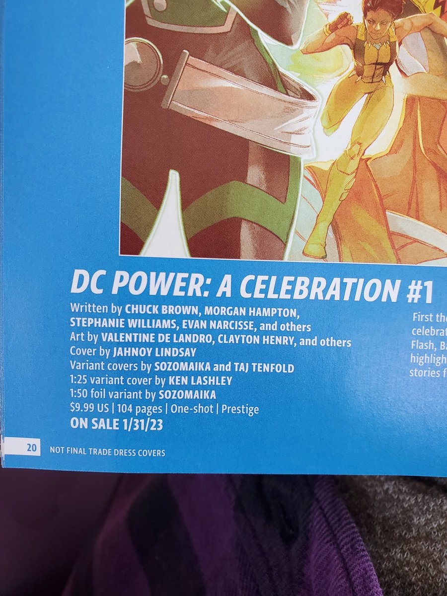 Picked up this month's DC Connect and peeped my name 😭 Shoutout @Earth_2_Comics for letting me snag two of these.
