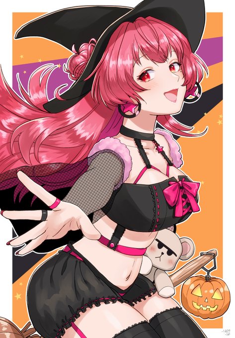 Halloween skeb! Witch BBPink at your service (soon making a sleepy potion for you on YT~)
🎨: @t_fujigame