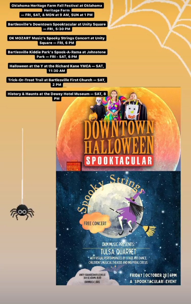 Here's a look at what's going on this weekend 🎃
