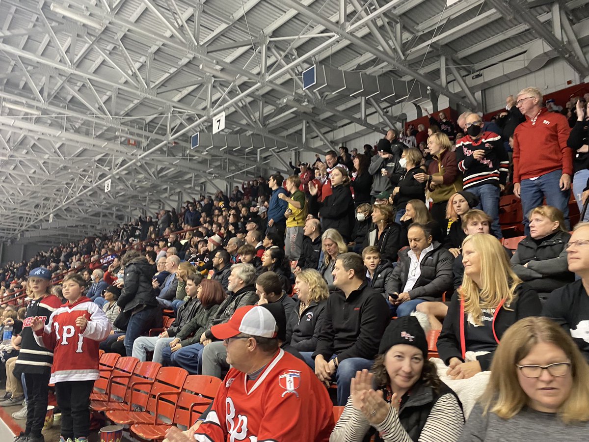 Thank you <a href="/TAHA_Hockey/">Troy Albany Hockey</a> for your support! We loved having you <a href="/RPI_Hockey/">RPI Men's Hockey</a> <a href="/RPIAthletics/">RPI Athletics</a> 🔴⚪️⚫️