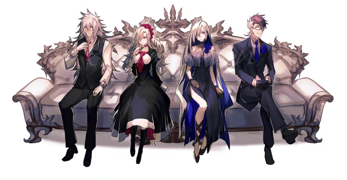 #好きなサーヴァント4騎で性癖がバレる絞りきれないので夫婦鯖は2人で1人分としてカウントしても良いですか... 