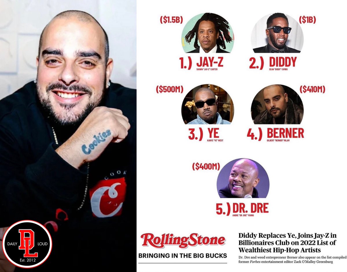 Daily Loud on Twitter "Berner is now 4 on Rolling Stones Top 5