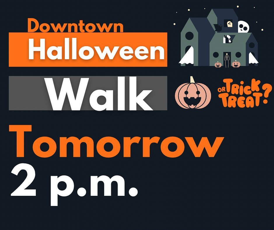 HeidiJeub's tweet photo. Downtown Halloween Walk at 2pm, this Saturday! - https://t.co/cUUP5k8WGP https://t.co/Z9J7HX6zKq