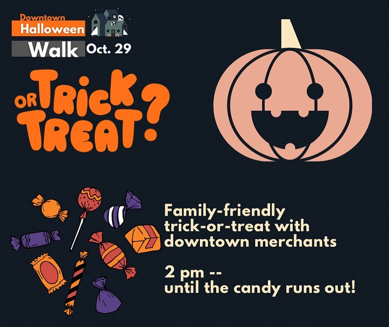 HeidiJeub's tweet photo. Downtown Halloween Walk at 2pm, this Saturday! - https://t.co/cUUP5k8WGP https://t.co/Z9J7HX6zKq