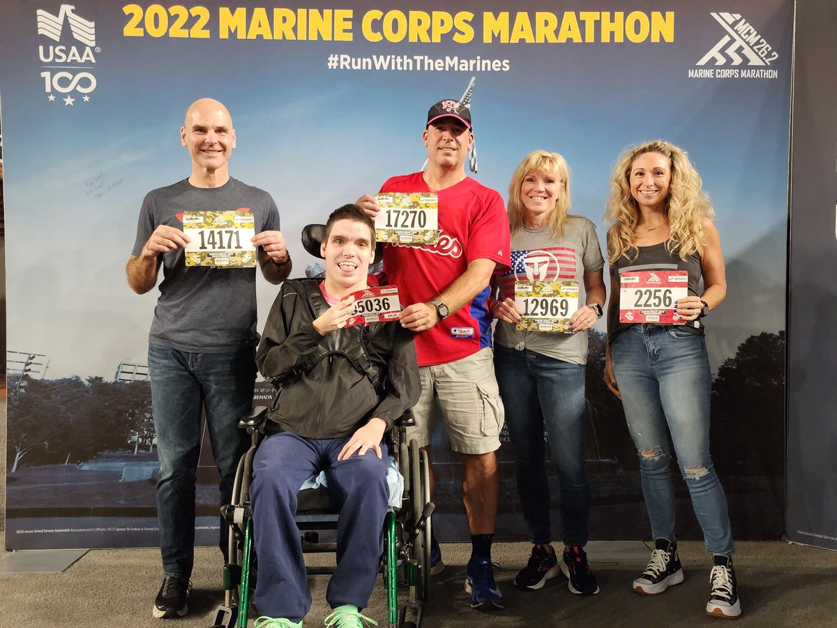 Team Josh and friends ready to run the #marinecorpsmarathon  on Sunday.