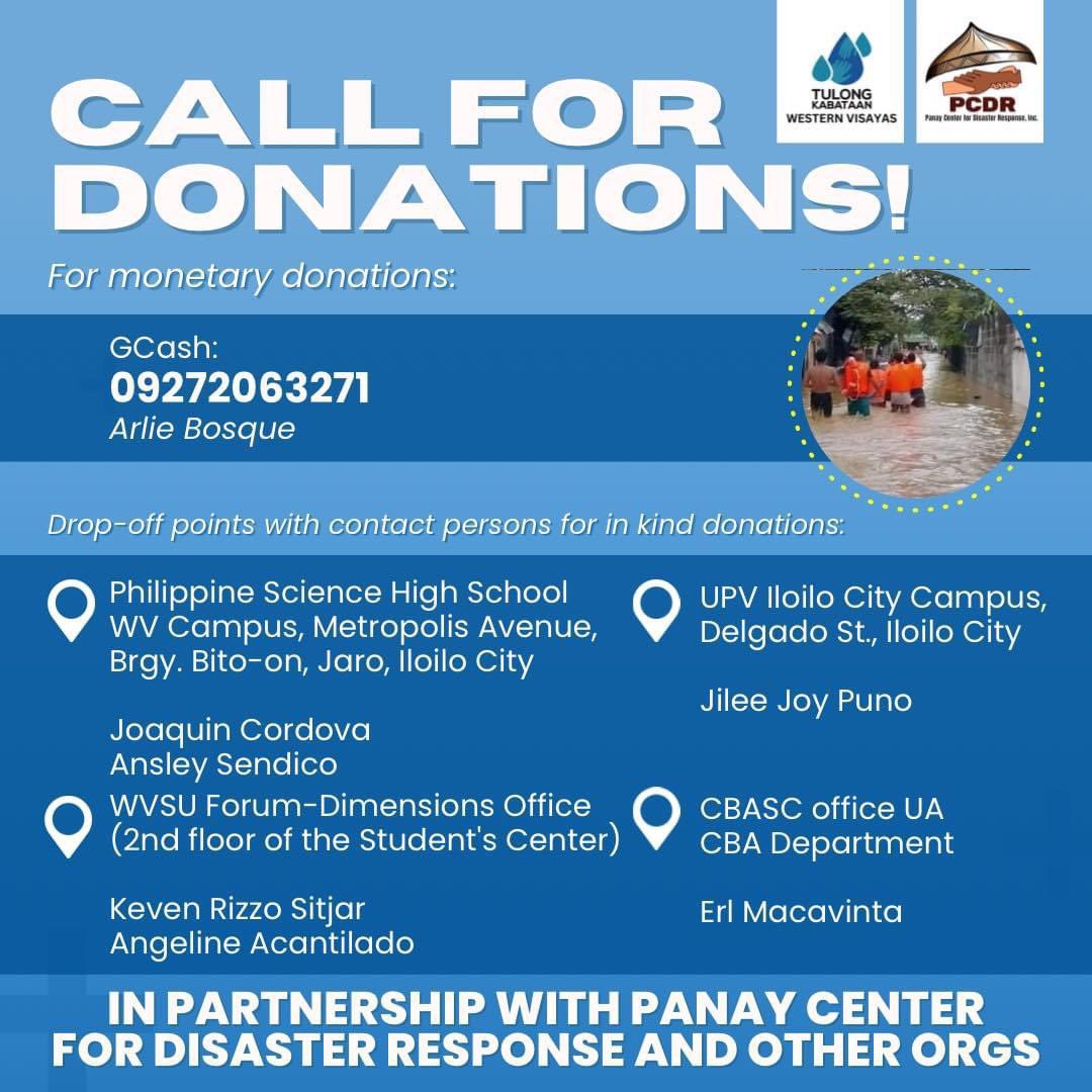 Panay is in need of help. Let’s give what we can. #PaengPH