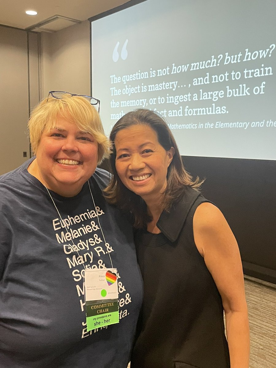 We were so excited to have <a href="/fawnpnguyen/">Fawn Nguyen</a> be one of our keynote speakers <a href="/ohioctm/">Ohio Council of Teachers of Mathematics</a> conference! 

@TracyZager I did not take her on any adventures on the curviest roads I could stumble upon. 🤪