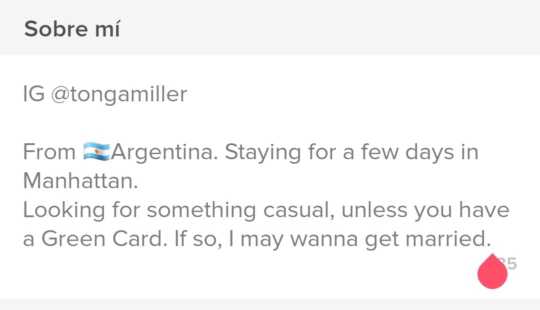 TongaMiller's tweet image. De vacaciones en Manhattan por unos días. Ya actualicé el Tinder😅