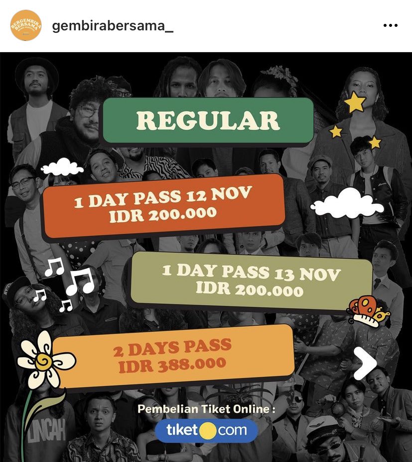 35ribu's tweet photo. Ada yg mau beli tiket bergembira bersama?😃☝🏼

Harga normalnya segitu, tp kalo beli di aku jadi 122k buat 1 day pass dan 244k buat 2 day pass, kalo beli banyak ku kasih diskon lagiii😱
Kalo ada yg mau nanya2 dulu jg boleh dm aja yaaa, timakasiii🫶🏻🫶🏻🫶🏻 https://t.co/3ChgLd2vur