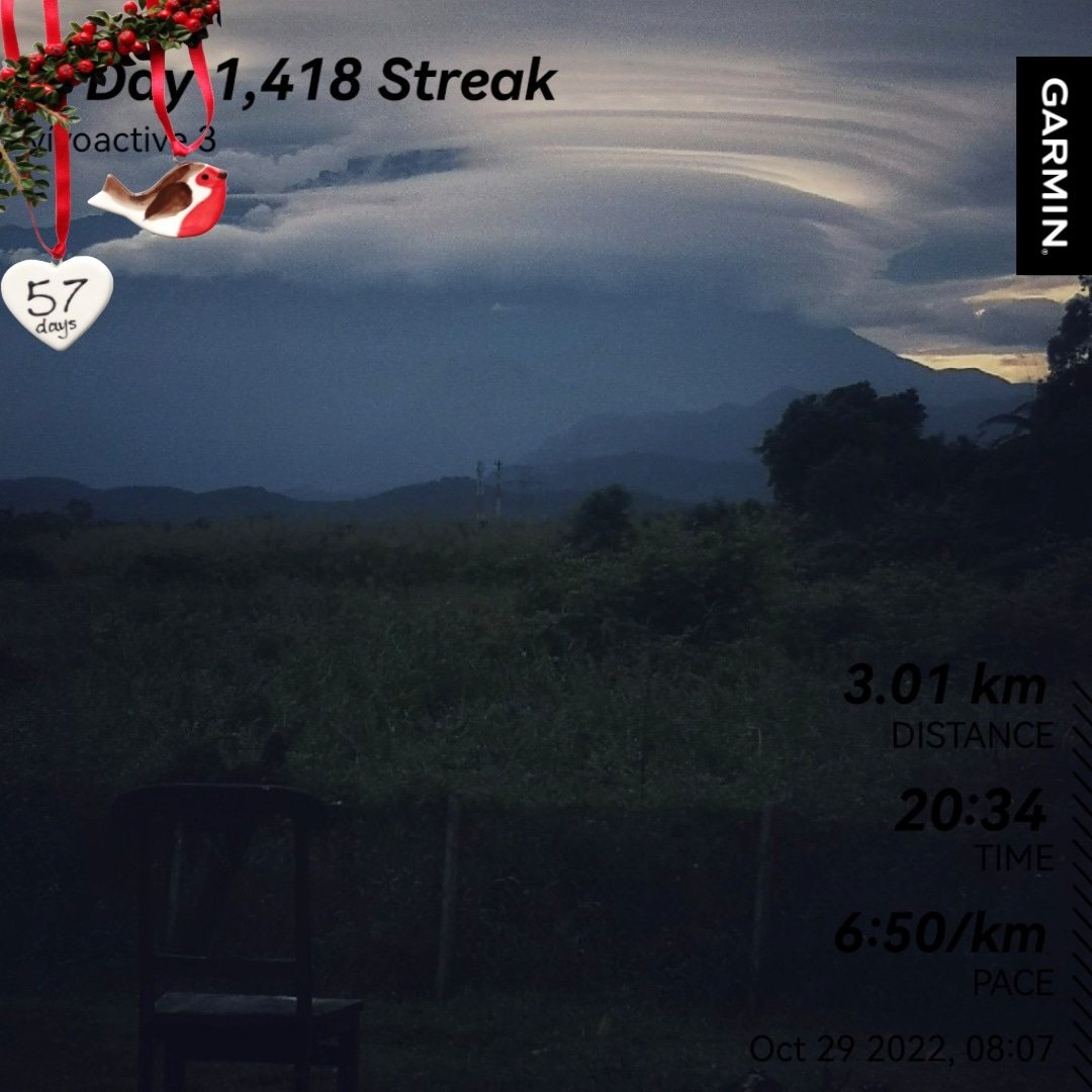 Day 1,418 One thousand  four hundred eighteen ° days of  #RunStreak
*
Sakit lari, tapi lebih sakit tidak lari. 
*
• #run #running  #Running8Home  #runner #runforlife  #runnerscommunity #runnersofinstagram 
#runningday #runnersworld #rwrunstreak #runningmotivation #runningviews