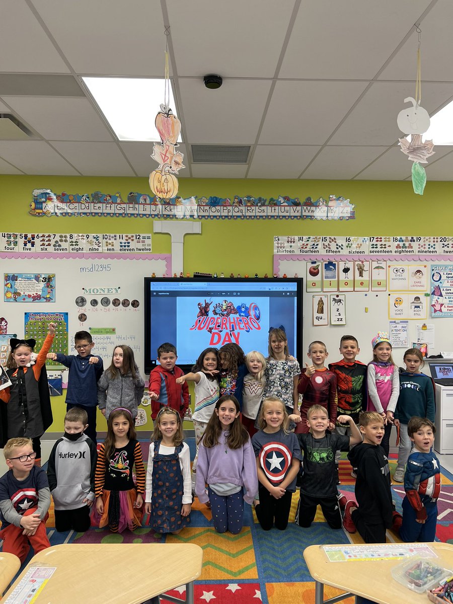 Superhero Day at MES!  Great way to end the week!