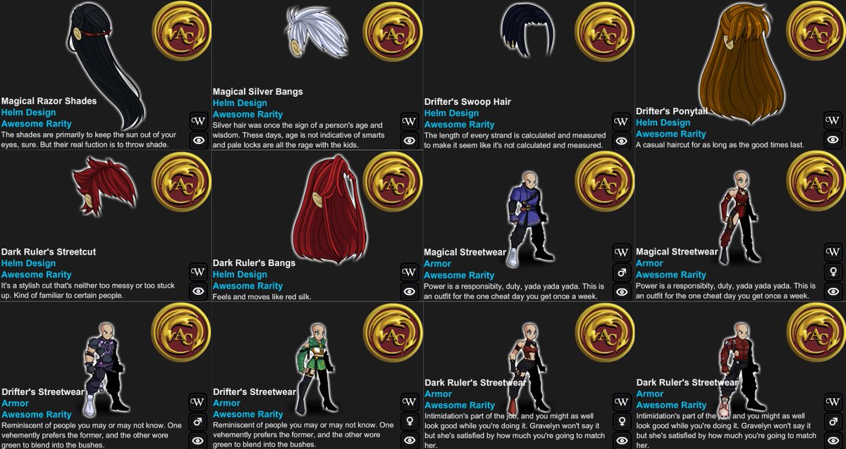 AQW News Source ⚔️ on Twitter "You can get these ACTagged "Streetwear Sets" from the Doom