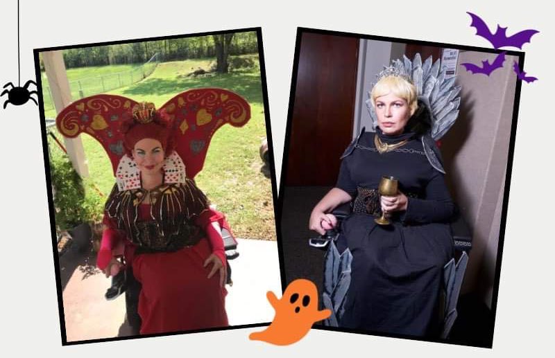 NMDUnited's tweet photo. Use what you got! Attach props to your wheelchair or mobility devices to enhance your costume! 🎃 https://t.co/GcZW3oFWmL